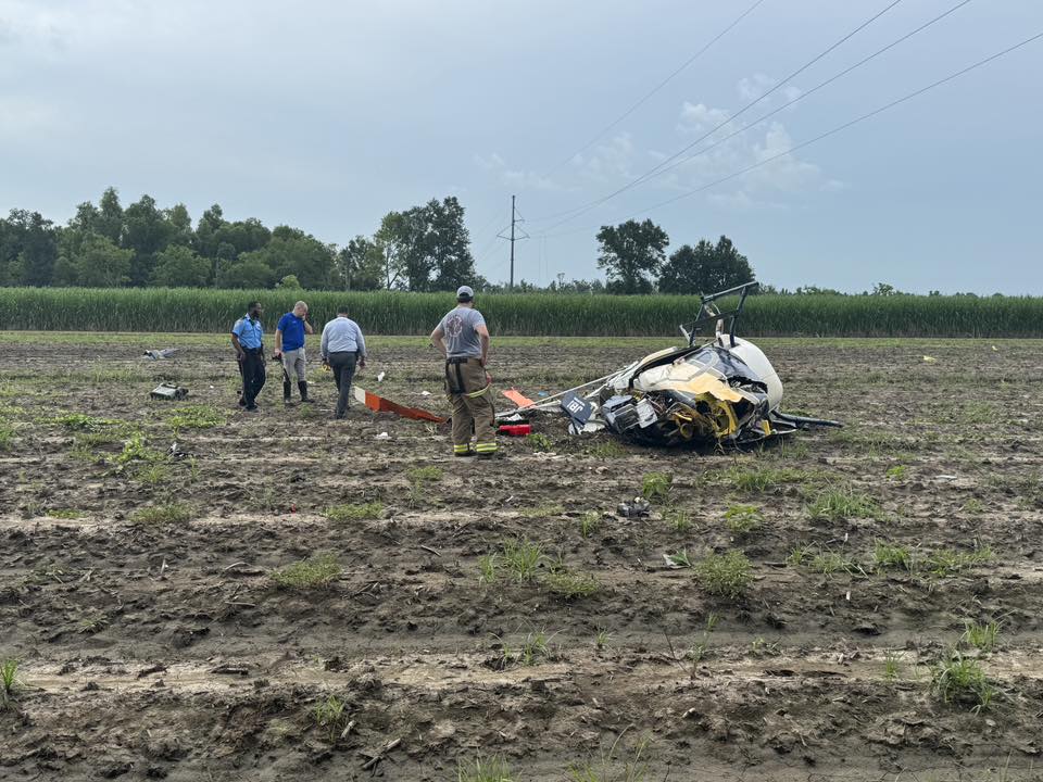 Tragedy in Lafourche Parish: New Images Reveal Devastating Helicopter Crash That Claimed Life of Vermilion Parish Pilot Stanley Hebert, Jr.